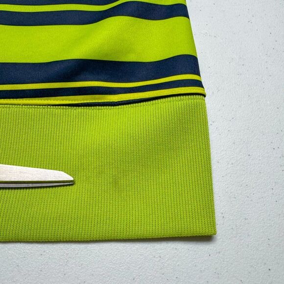 Under Armour Hoodie Mens Small Green Stripe Pullover Sweatshirt Outdoor Athletic - Picture 12 of 15